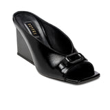 Catena Black Wedge Mule Sandal