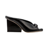 Catena Black Wedge Mule Sandal