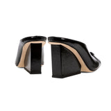 Catena Black Wedge Mule Sandal