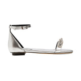 Catena Notte Silver Ankle Cross Sandal