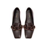 Catena Dark Brown Flat Moccasin