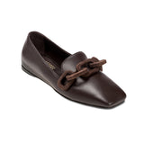 Catena Dark Brown Flat Moccasin