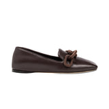 Catena Dark Brown Flat Moccasin