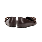 Catena Dark Brown Flat Moccasin