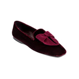 Fiocco Burgundy Flat Moccasin