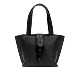Boho Chic Small Black Tote Bag