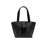 Boho Chic Small Black Tote Bag