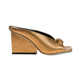 Catena Wedge Bronze Mule Sandal