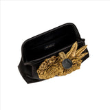 Fiora Black & Gold Pouch Bag