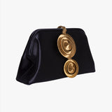 Lia Black & Gold Pouch Bag