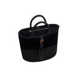 Melita Black Large Tote Bag