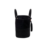 Melita Black Large Tote Bag
