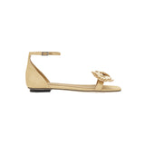 Narcissa Natural Flat Ankle Sandal