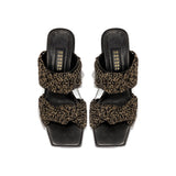 Rhea Black 2 Knot Sandal