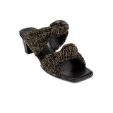 Rhea Black 2 Knot Sandal