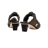 Rhea Black 2 Knot Sandal