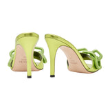 Catena Metallic Green High-Heel Sandal