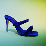 Catena Notte Sapphire High-Heel Two Straps Sandal