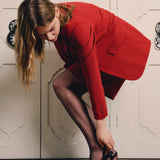 Catena Black Mid-Heel Slingback Pump