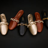 Catena Black Flat Sliperette