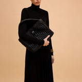 Almeria Black Large Tote Bag