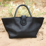 Hedera Medium Black Tote Bag