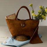 Boho Chic Medium Camello Tote Bag