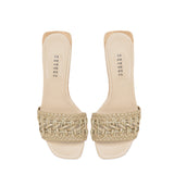 Almeria Nude Wedge Sandal