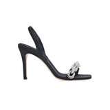 Catena Notte Black & Glam High-Heel Slingback Sandal