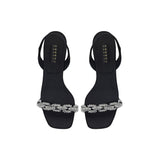 Catena Notte Black & Glam High-Heel Slingback Sandal