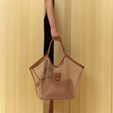 Boho Chic Natural & Canyon Mesh Tote Bag