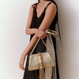 Alessa Gold & Silver Pouch Bag