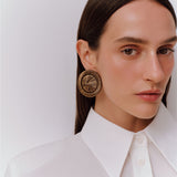 Lia Antique Gold Earring