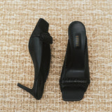 Kibele Black High-Heel Sandal