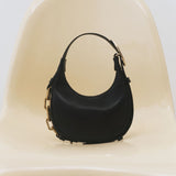 Catena Mini Black Hobo Bag