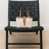 Boho Chic Off White Small Tote Bag