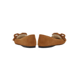 Catena Camello Off White Shearling Flat Moccasin