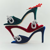 Catena Emerald & Glam High-Heel Sandal