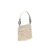 Crystal Ivory Top-Handle Bag