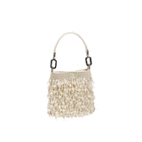 Crystal Ivory Top-Handle Bag
