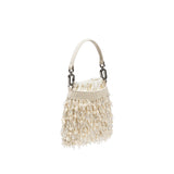 Crystal Ivory Top-Handle Bag