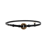 Boho Chic Black Thin Belt