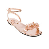 Blush Crystal 10MM Ankle Cross Sandal