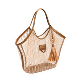 Boho Chic Natural & Canyon Mesh Tote Bag