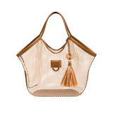 Boho Chic Natural & Canyon Mesh Tote Bag
