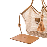 Boho Chic Natural & Canyon Mesh Tote Bag