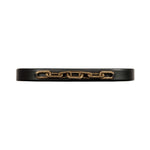 Catena Belt in Black with Antique Gold Chain Detailing, perfect for enhancing any outfit.