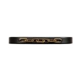 Catena Belt in Black with Antique Gold Chain Detailing, perfect for enhancing any outfit.