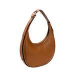 Catena Camello Hobo Bag in soft camello leather with adjustable strap and signature chain detail.