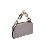 Catena Electrum Two-Sided Bag in luxurious silk satin with unique chain-link handle.